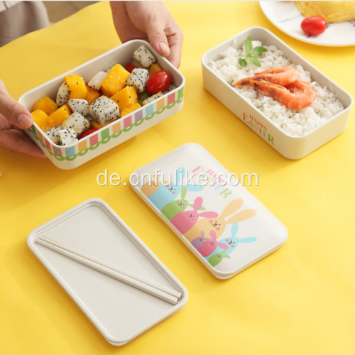 Niedliche Kaninchen Kid Lunch Box Container